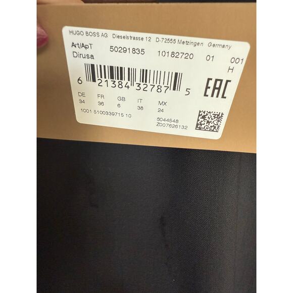 BOSS Dirusa Fundamental Sheath Dress Size 2 Black Corporate Dress Classy Chic - Picture 8 of 13